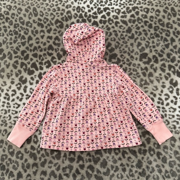 NWOT Sonoma Life + Style Floral Babydoll Full Zip Hoodie Top Pink Size 24 mos - Picture 12 of 16